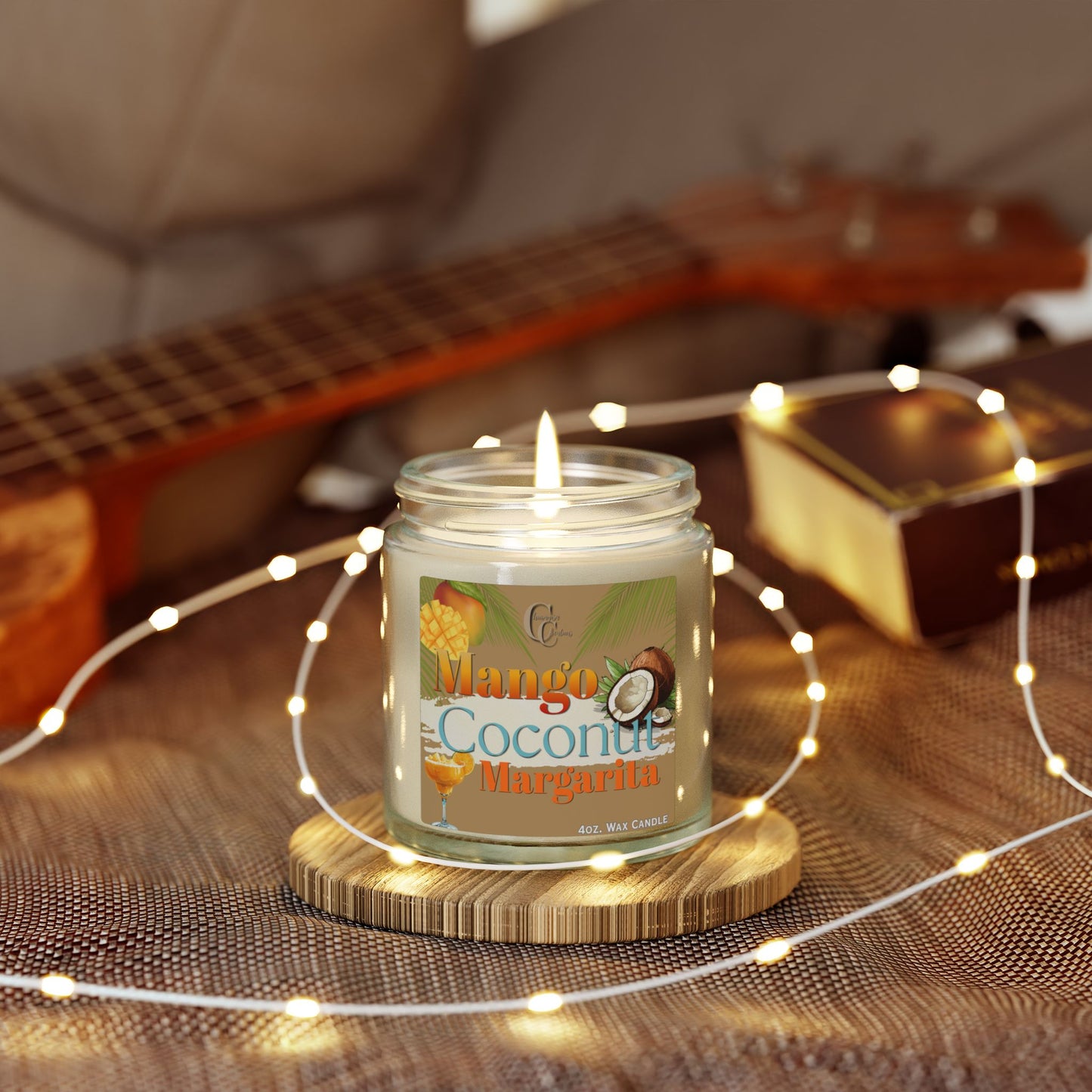 Mango Coconut Margarita - Wax Candle (4oz)