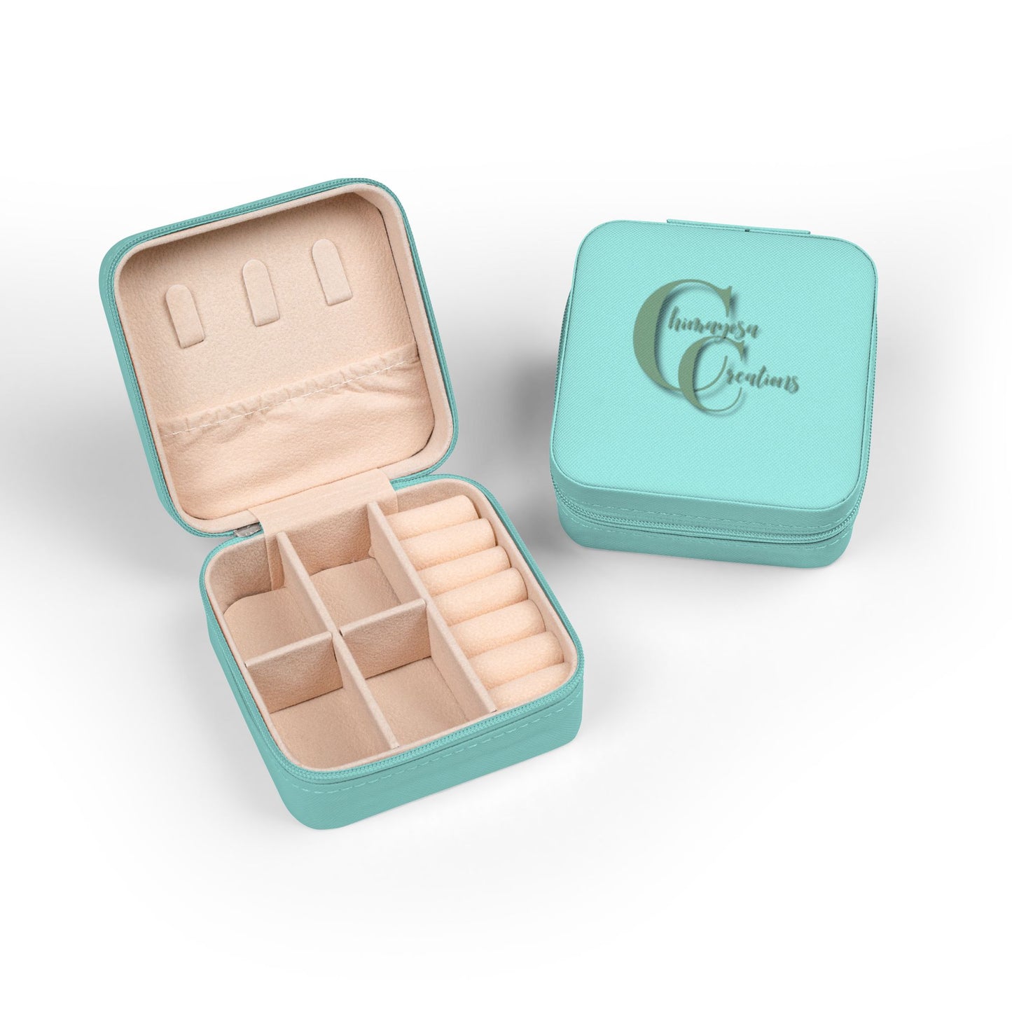 Portable Jewelry Travel Case — Compact Organizer for Rings, Earrings & Necklaces