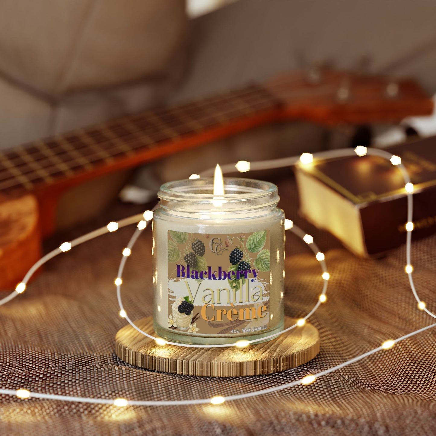 Blackberry Vanilla Crème Candle — Coconut Apricot Wax (4oz & 9oz)
