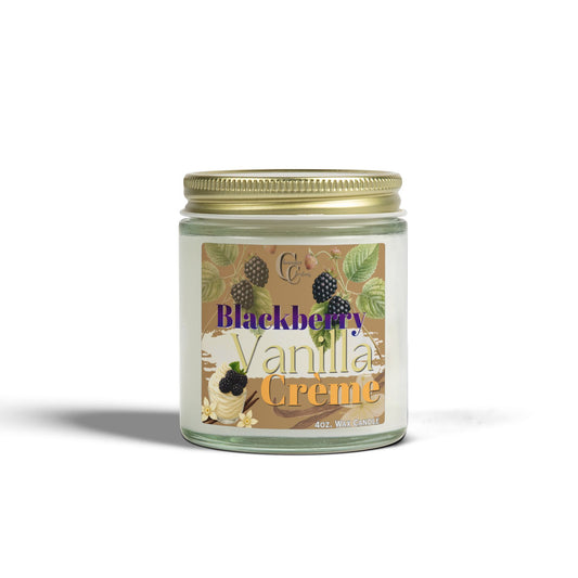 Blackberry Vanilla Crème Candle — Coconut Apricot Wax (4oz & 9oz)