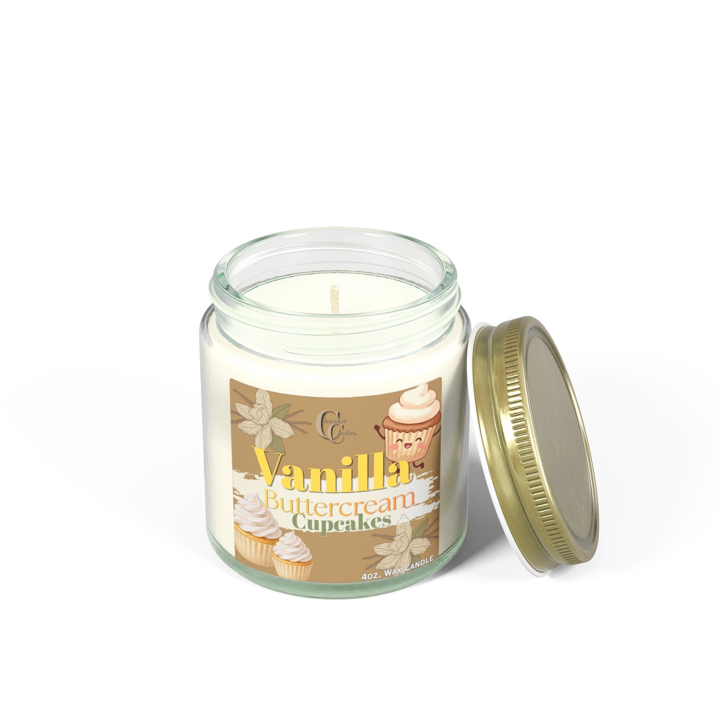 Vanilla Buttercream Cupcakes — Wax Candle (4oz)