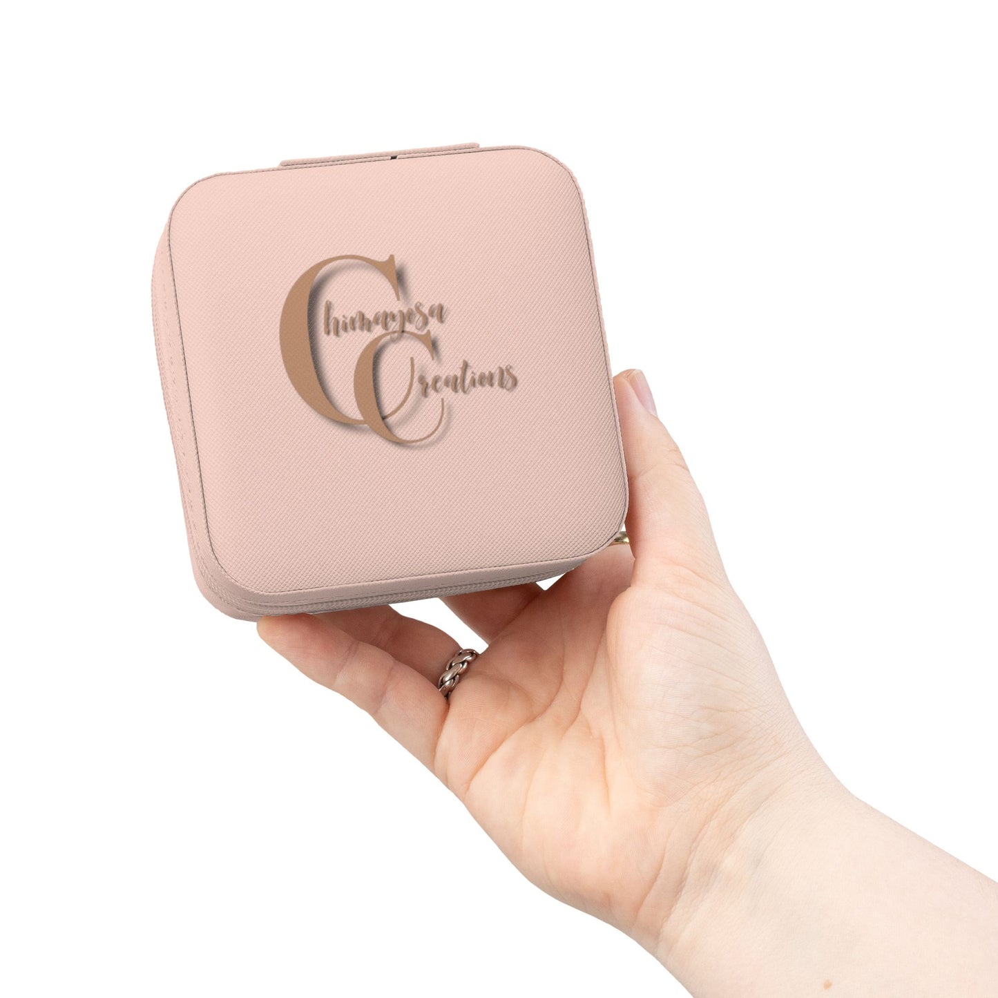 Portable Jewelry Travel Case — Compact Organizer for Rings, Earrings & Necklaces
