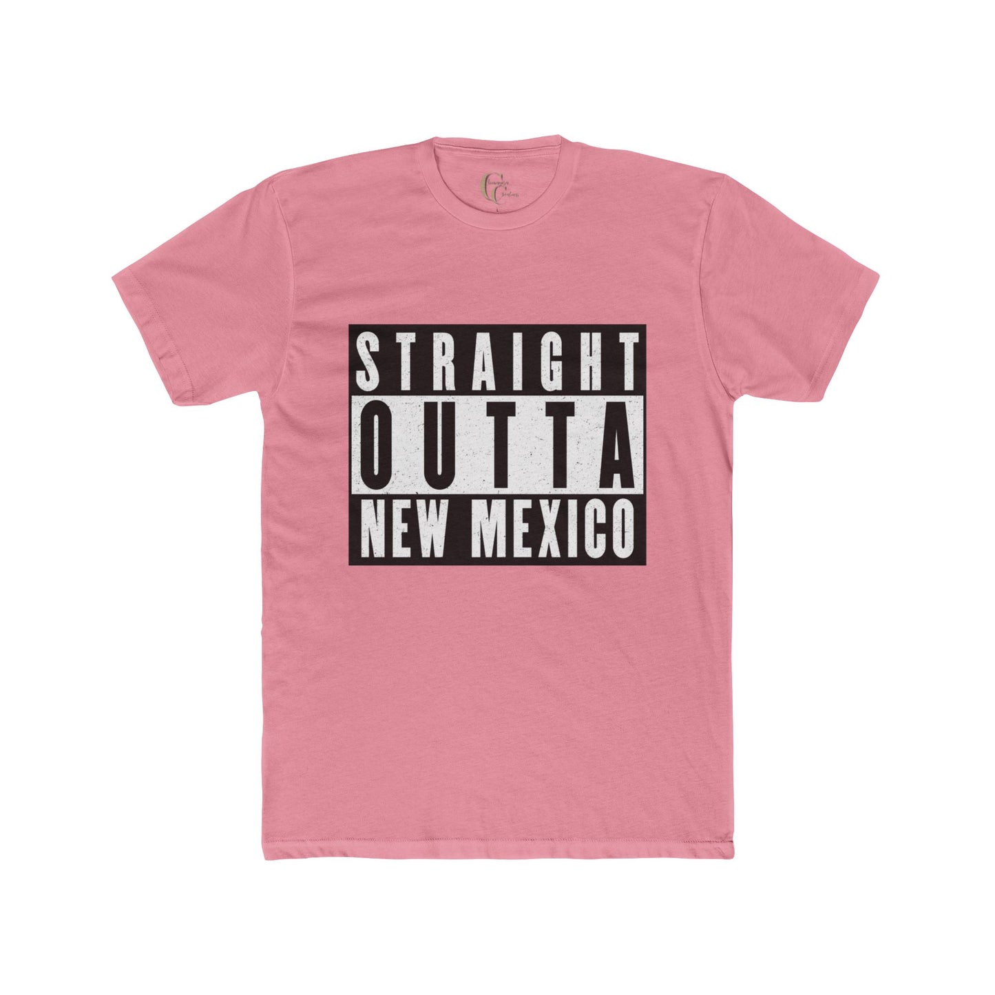 Straight Outta New Mexico with New Mexico Art With Lowrider and Aliens Graphic Tee
