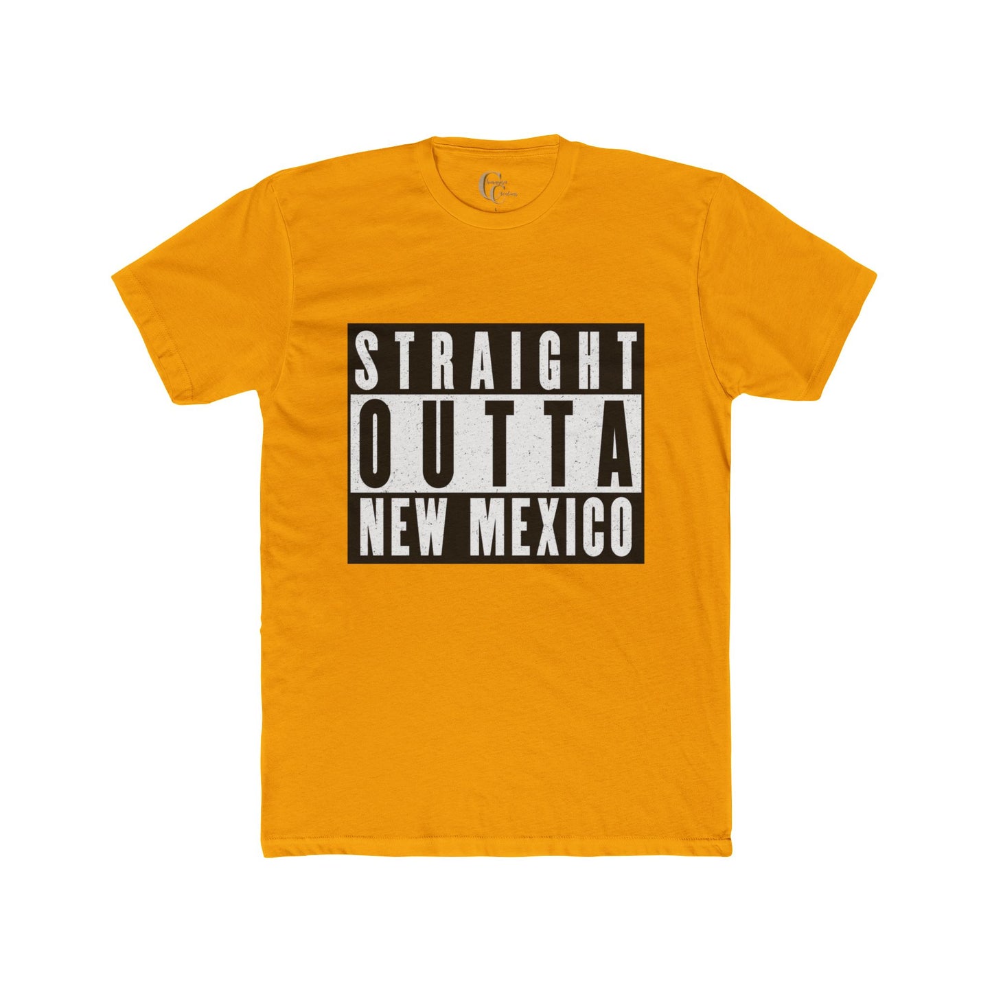 Straight Outta New Mexico with New Mexico Art With Lowrider and Aliens Graphic Tee