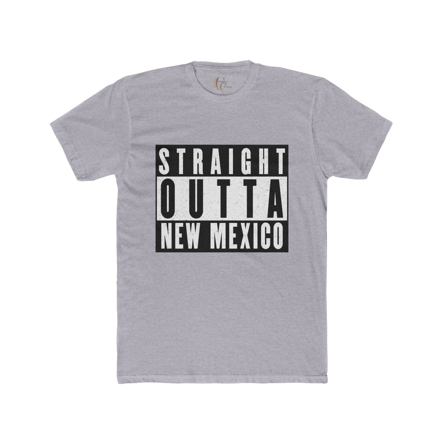Straight Outta New Mexico with New Mexico Art With Lowrider and Aliens Graphic Tee