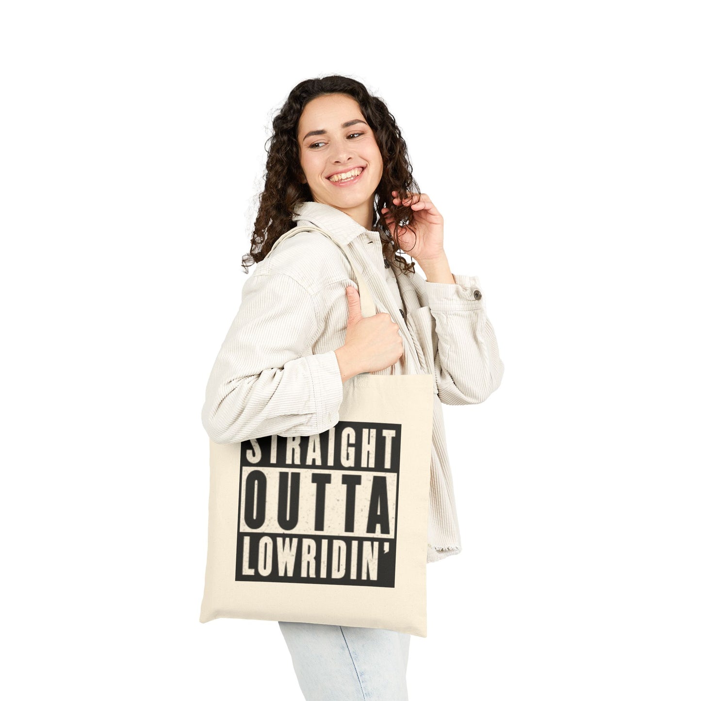 Straight Outta Lowridin' - Cotton Canvas Tote Bag