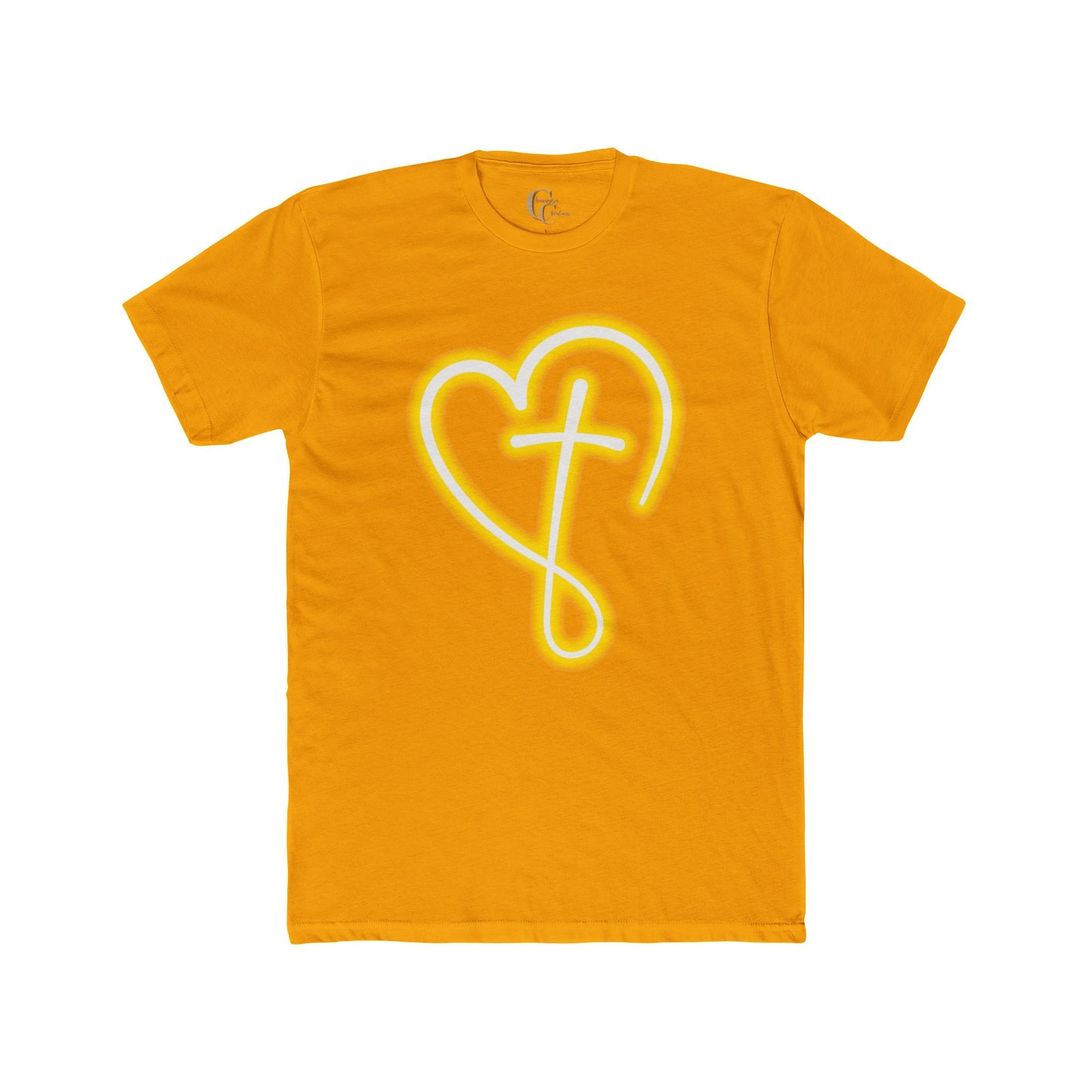 Heart Cross  W/ Faith in back - Graphic Tee