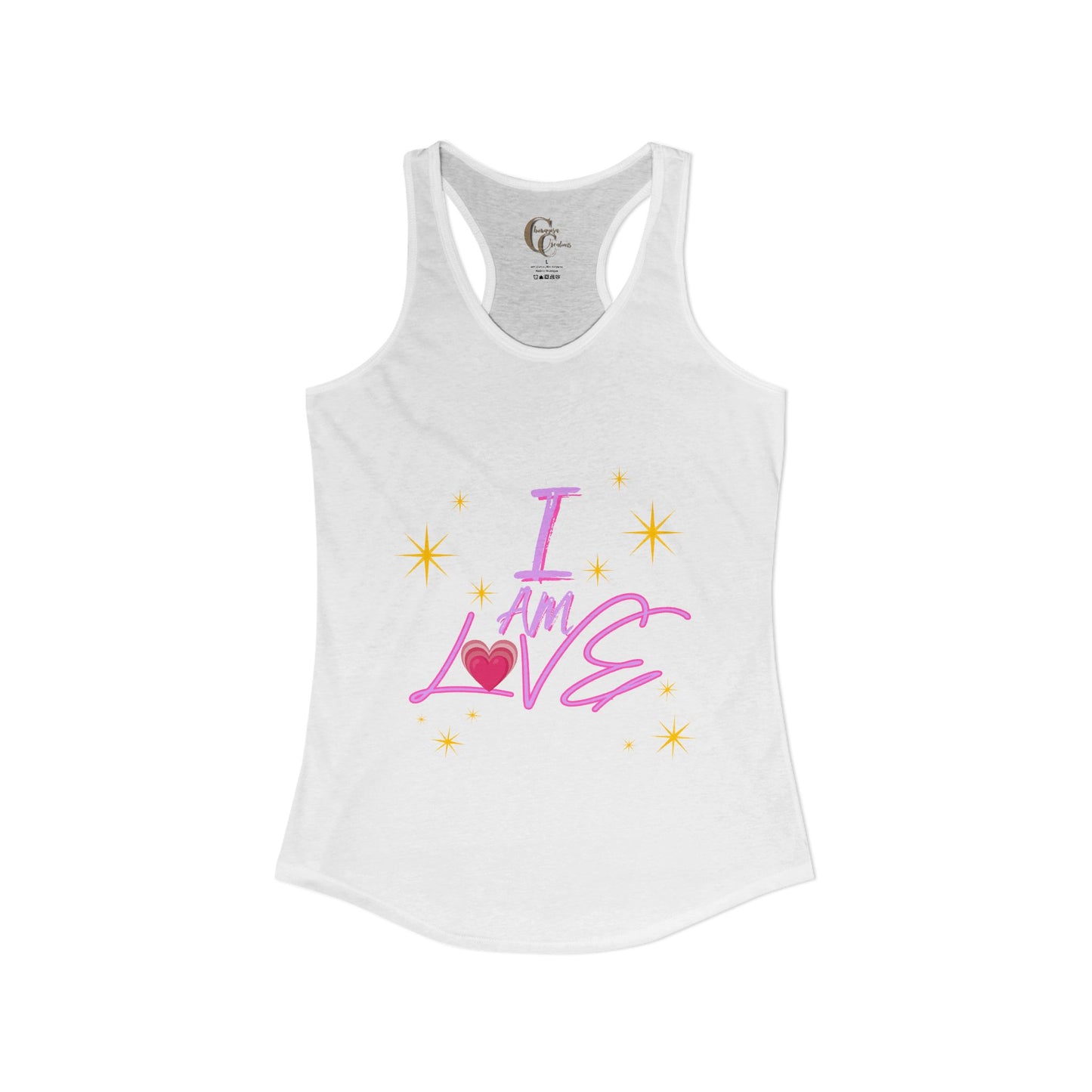 I am love Women's Racerback Tank