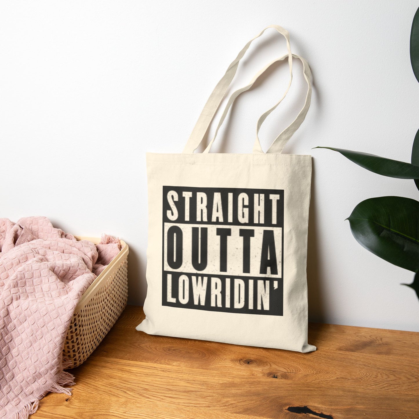 Straight Outta Lowridin' - Cotton Canvas Tote Bag