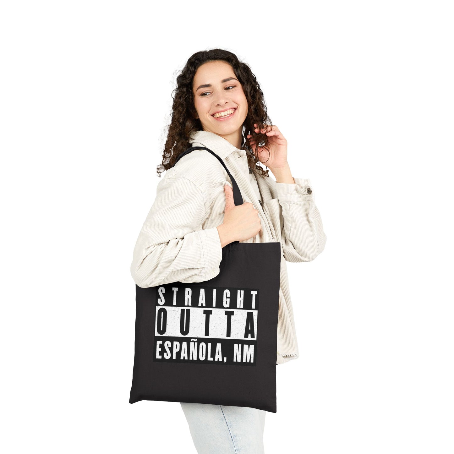 Straight Outta Española, NM - Cotton Canvas Tote Bag