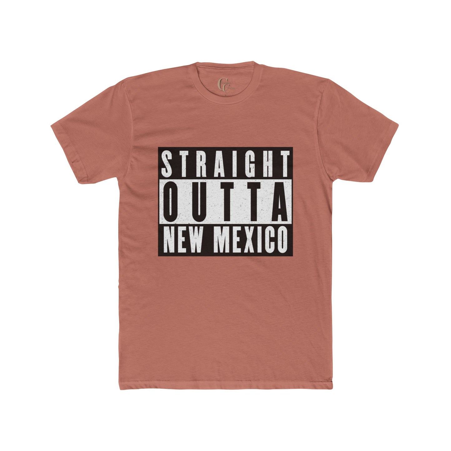 Straight Outta New Mexico with New Mexico Art With Lowrider and Aliens Graphic Tee