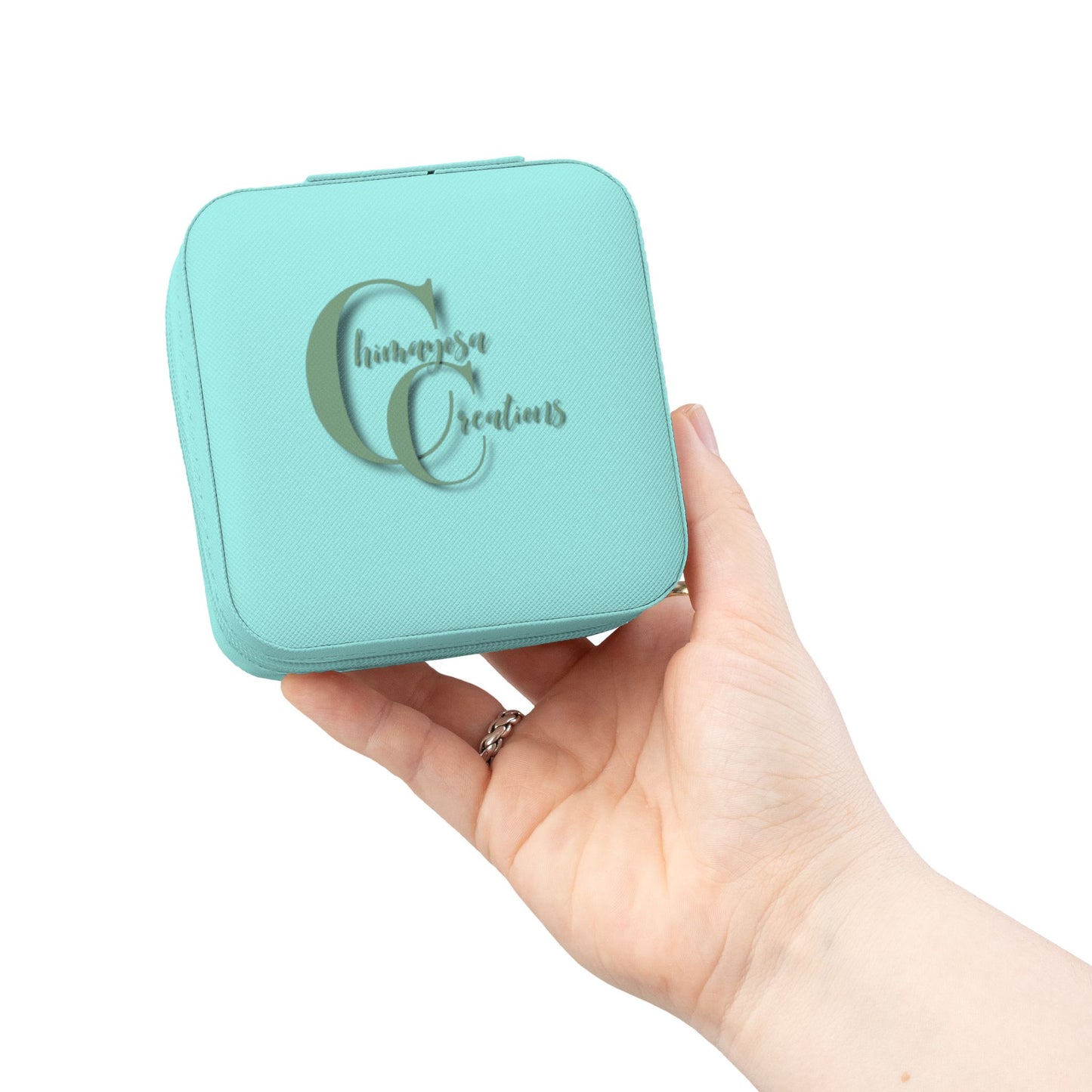 Portable Jewelry Travel Case — Compact Organizer for Rings, Earrings & Necklaces