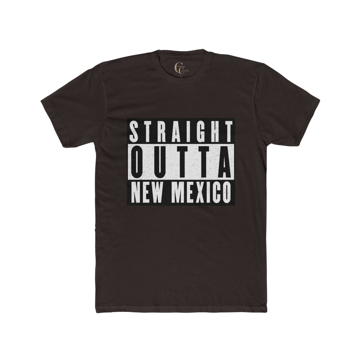 Straight Outta New Mexico with New Mexico Art With Lowrider and Aliens Graphic Tee