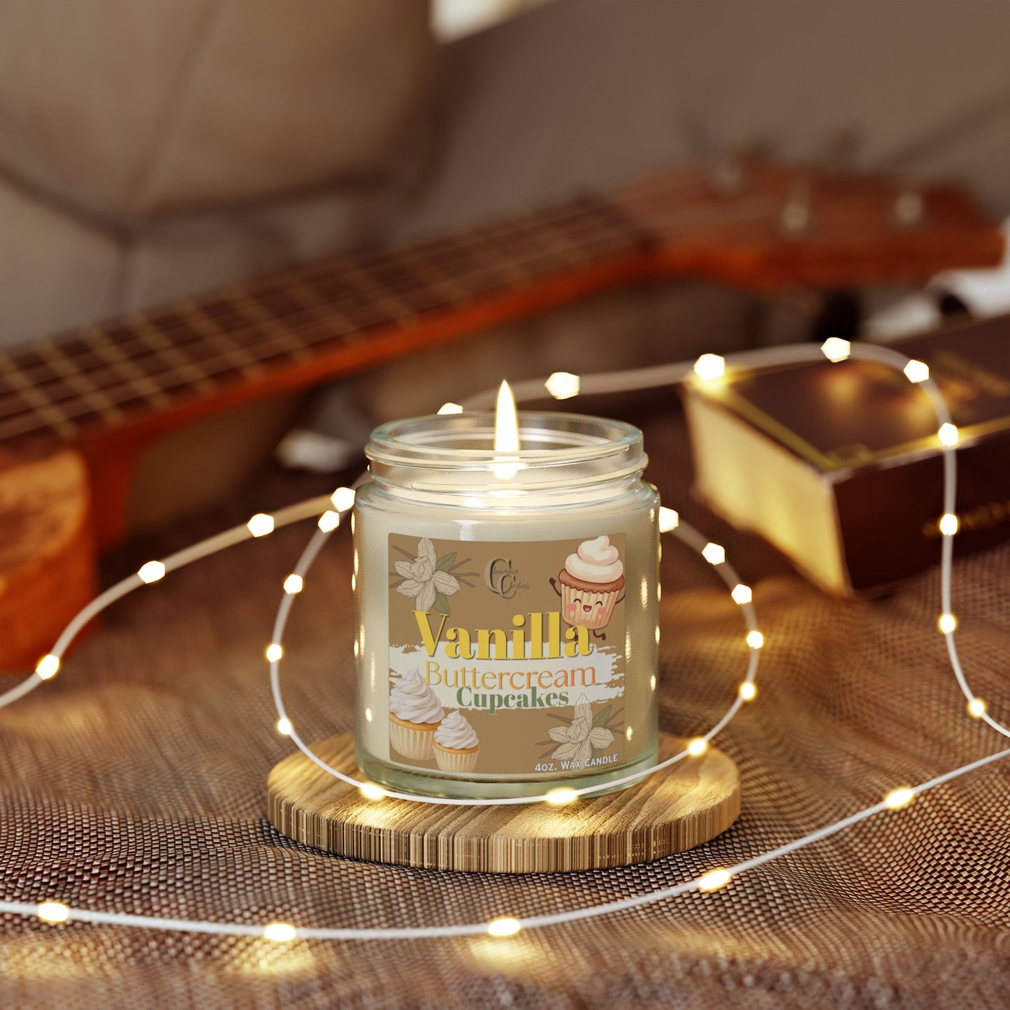 Vanilla Buttercream Cupcakes — Wax Candle (4oz)