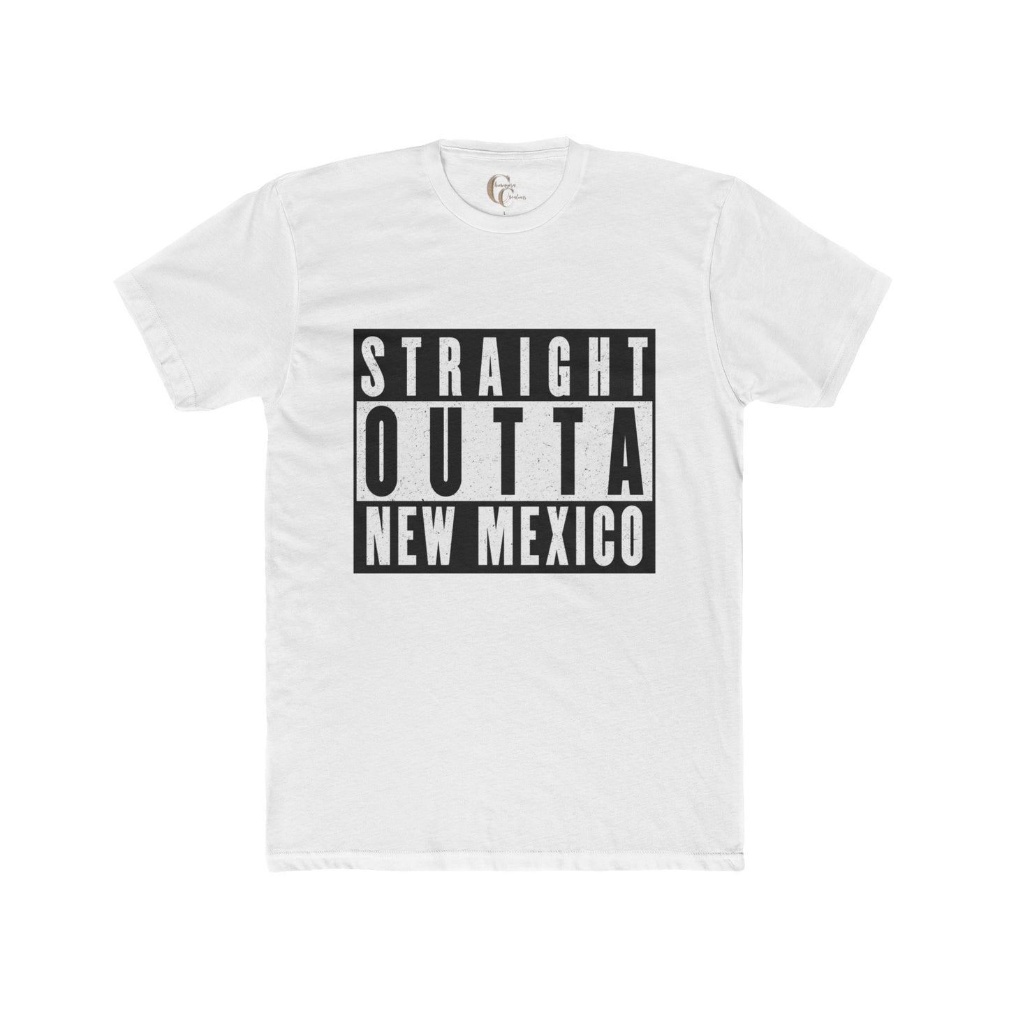 Straight Outta New Mexico with New Mexico Art With Lowrider and Aliens Graphic Tee