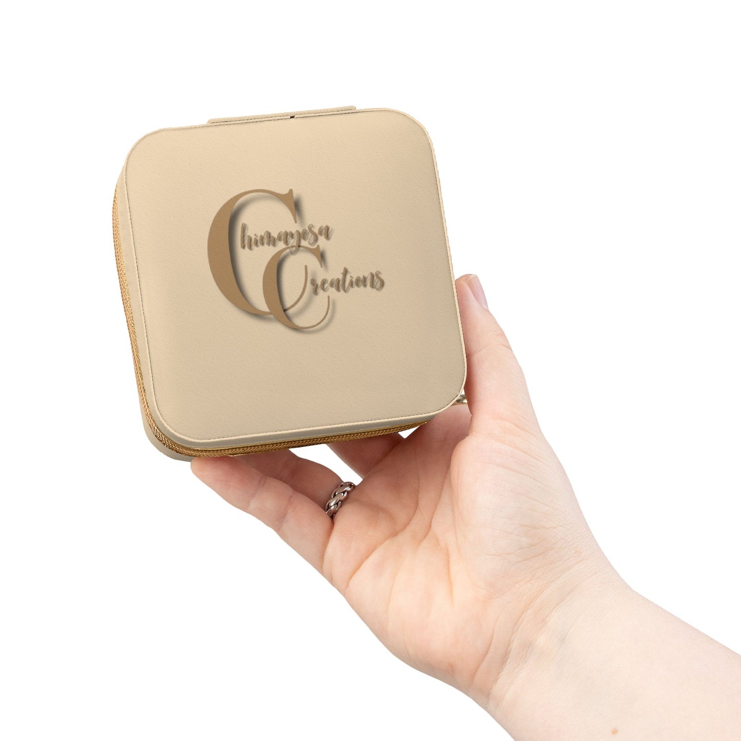 Portable Jewelry Travel Case — Compact Organizer for Rings, Earrings & Necklaces