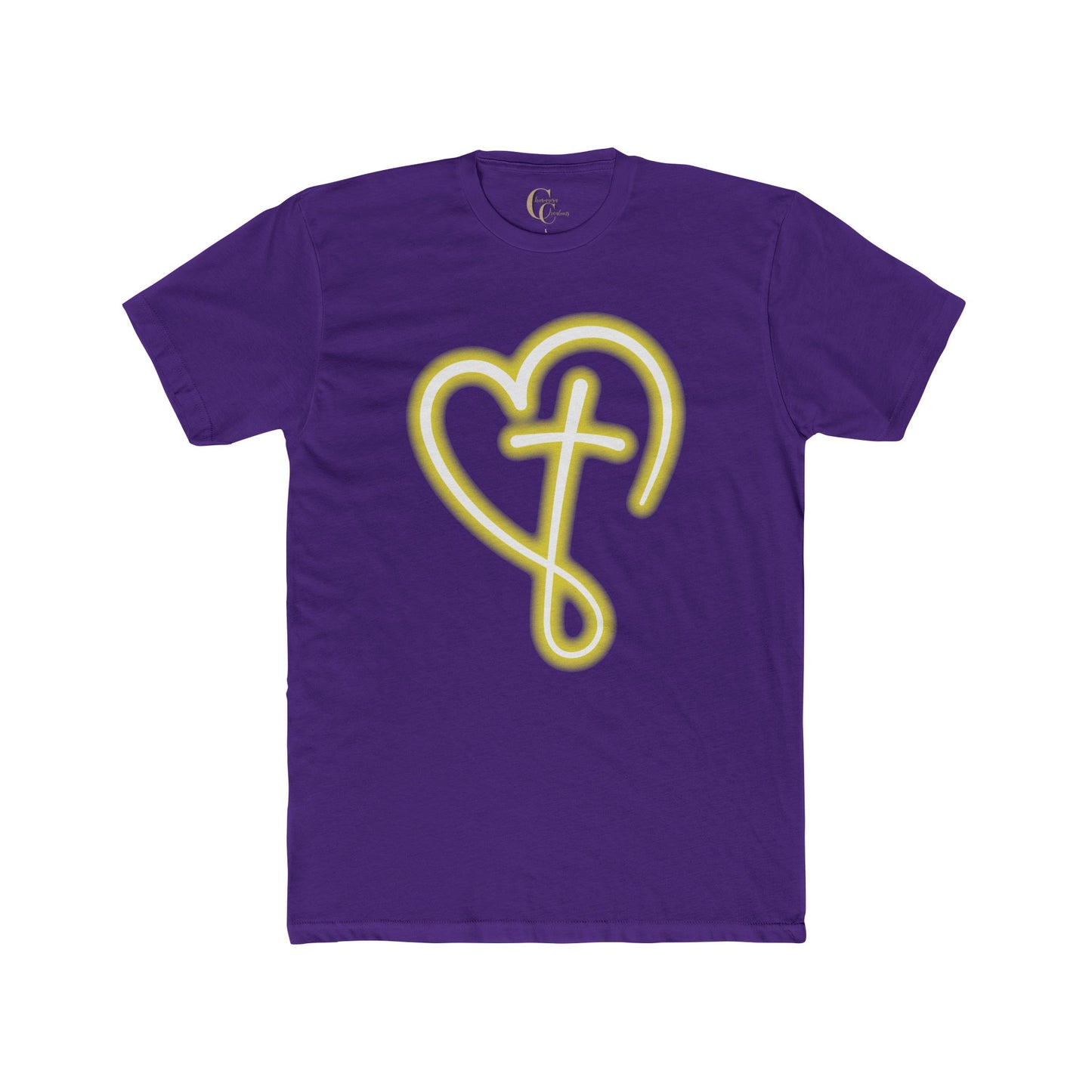 Heart Cross  W/ Faith in back - Graphic Tee