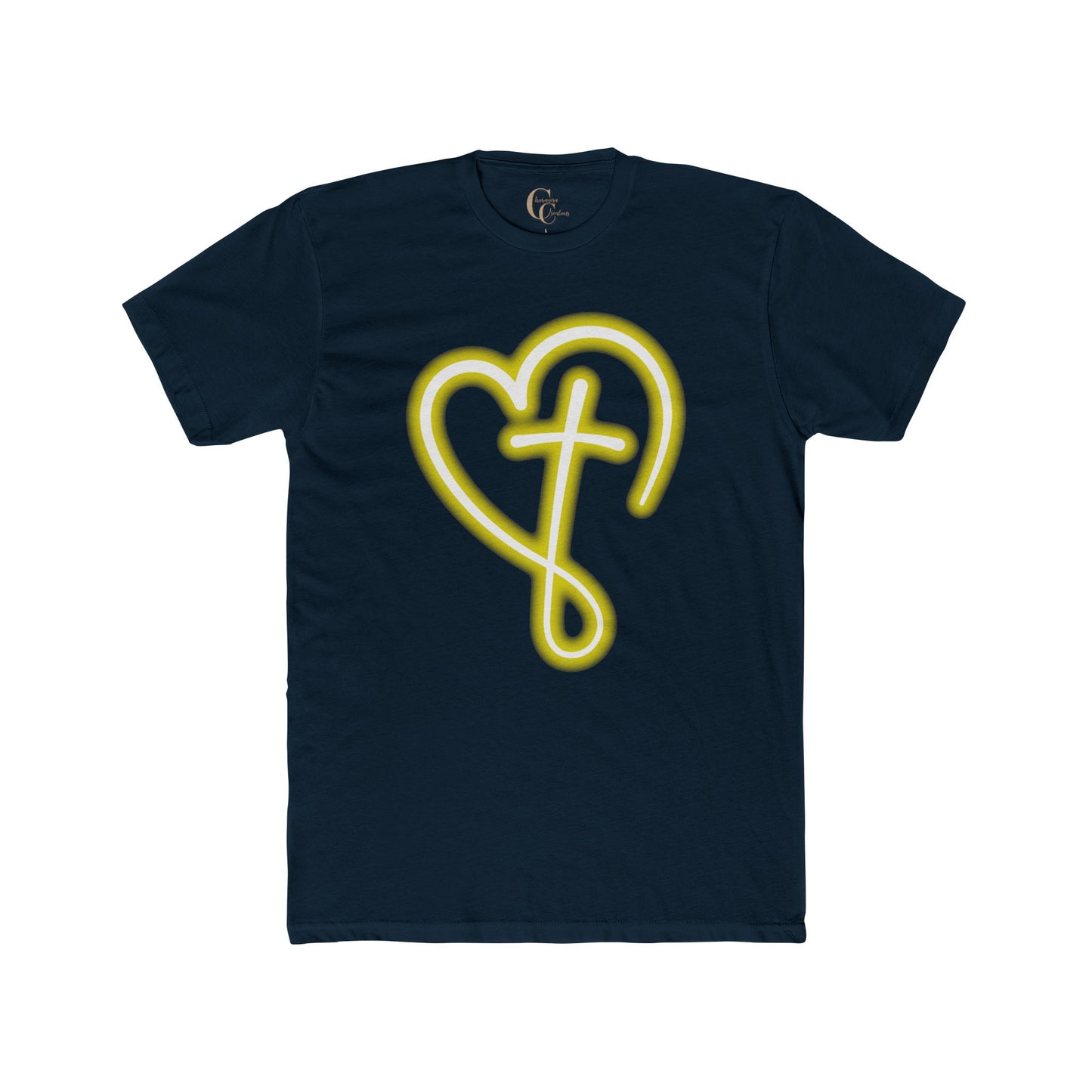 Heart Cross  W/ Faith in back - Graphic Tee