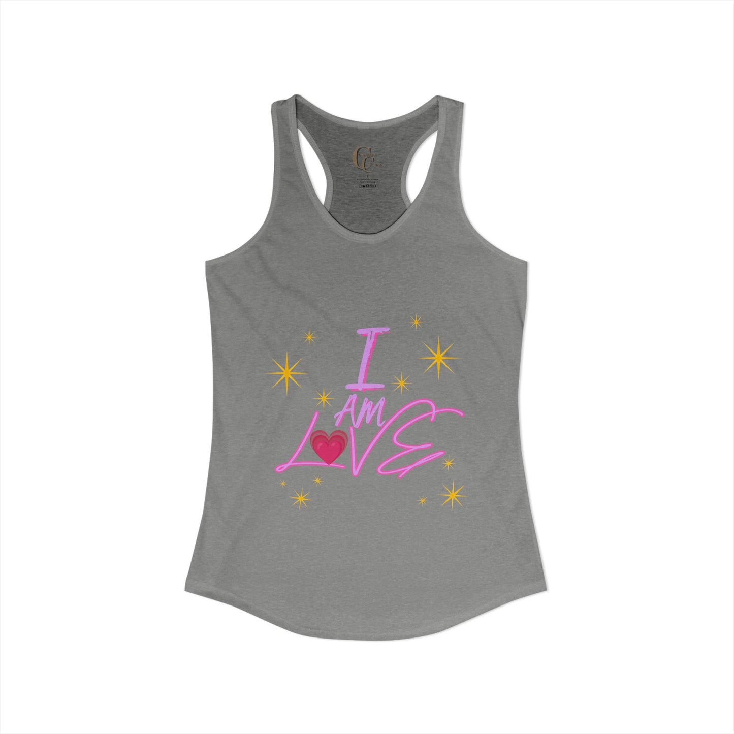 I am love Women's Racerback Tank