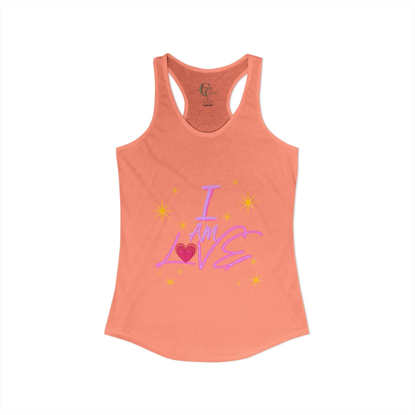 I am love Women's Racerback Tank