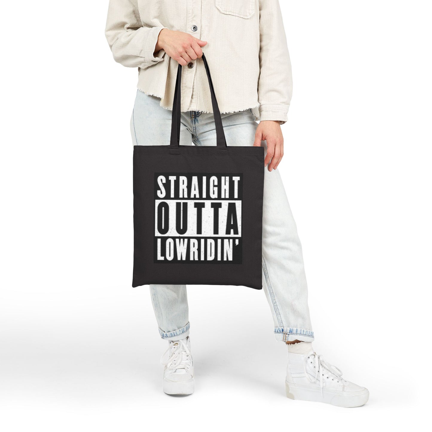 Straight Outta Lowridin' - Cotton Canvas Tote Bag