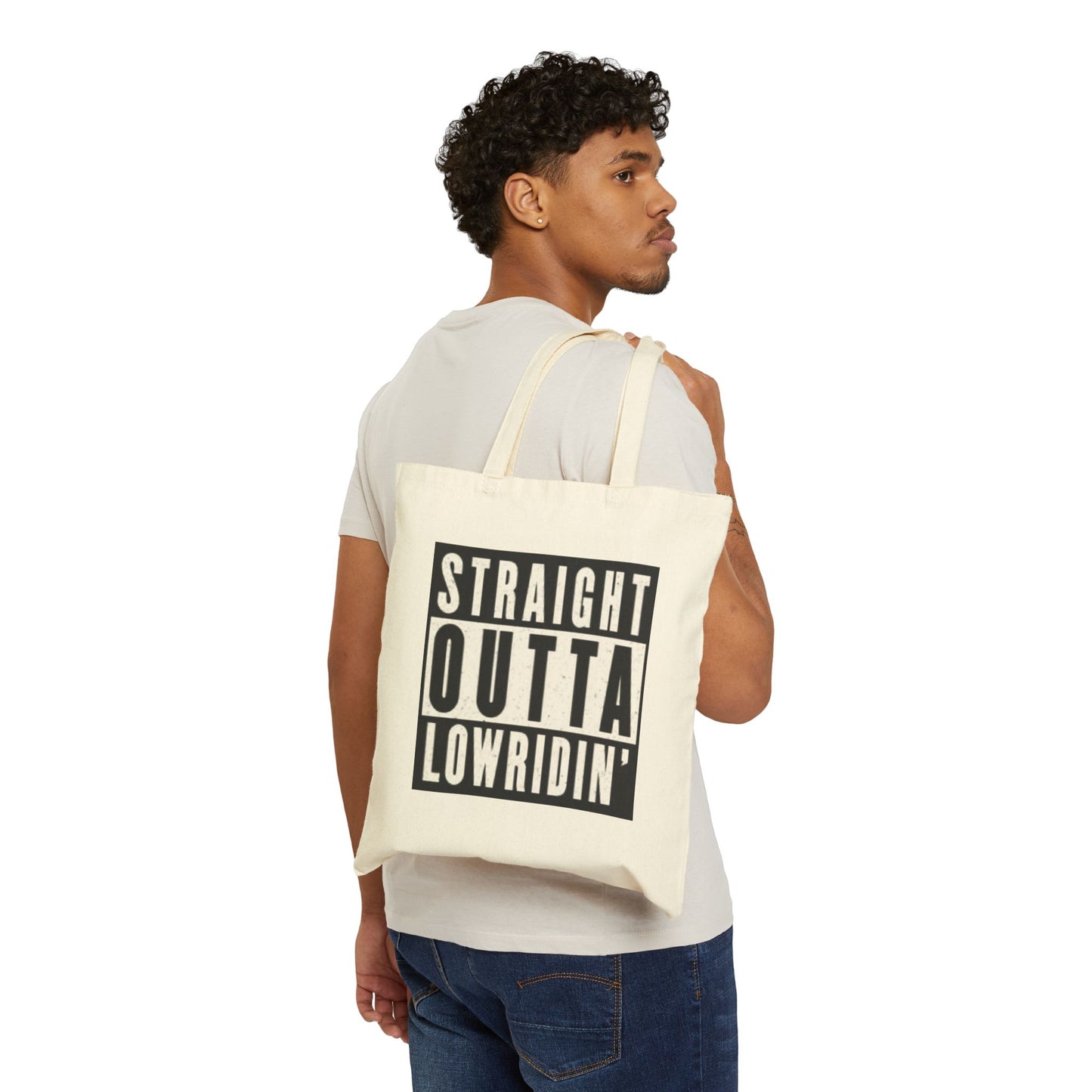 Straight Outta Lowridin' - Cotton Canvas Tote Bag