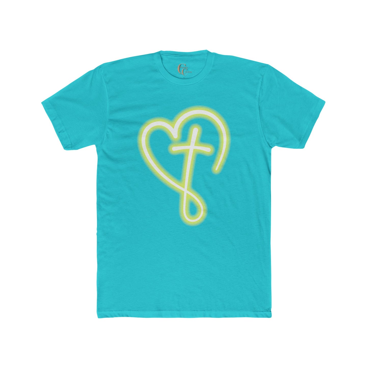 Heart Cross  W/ Faith in back - Graphic Tee