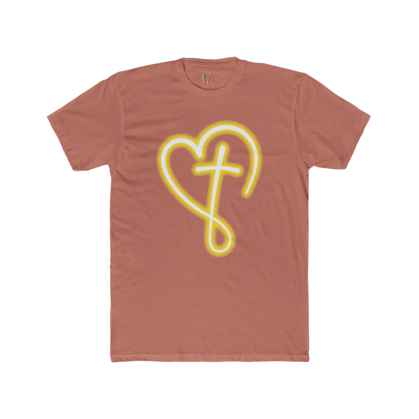 Heart Cross  W/ Faith in back - Graphic Tee