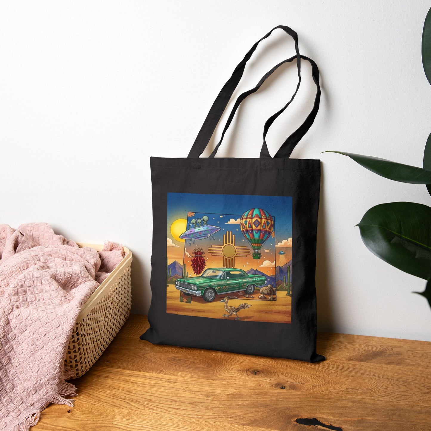 New Mexico State Lowrider - Cotton Canvas Tote
