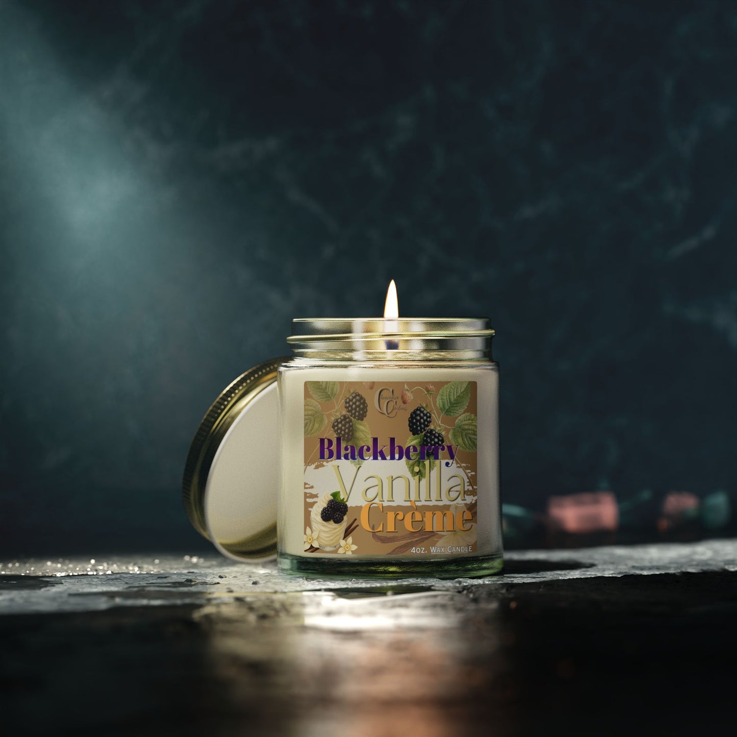 Blackberry Vanilla Crème Candle — Coconut Apricot Wax (4oz & 9oz)