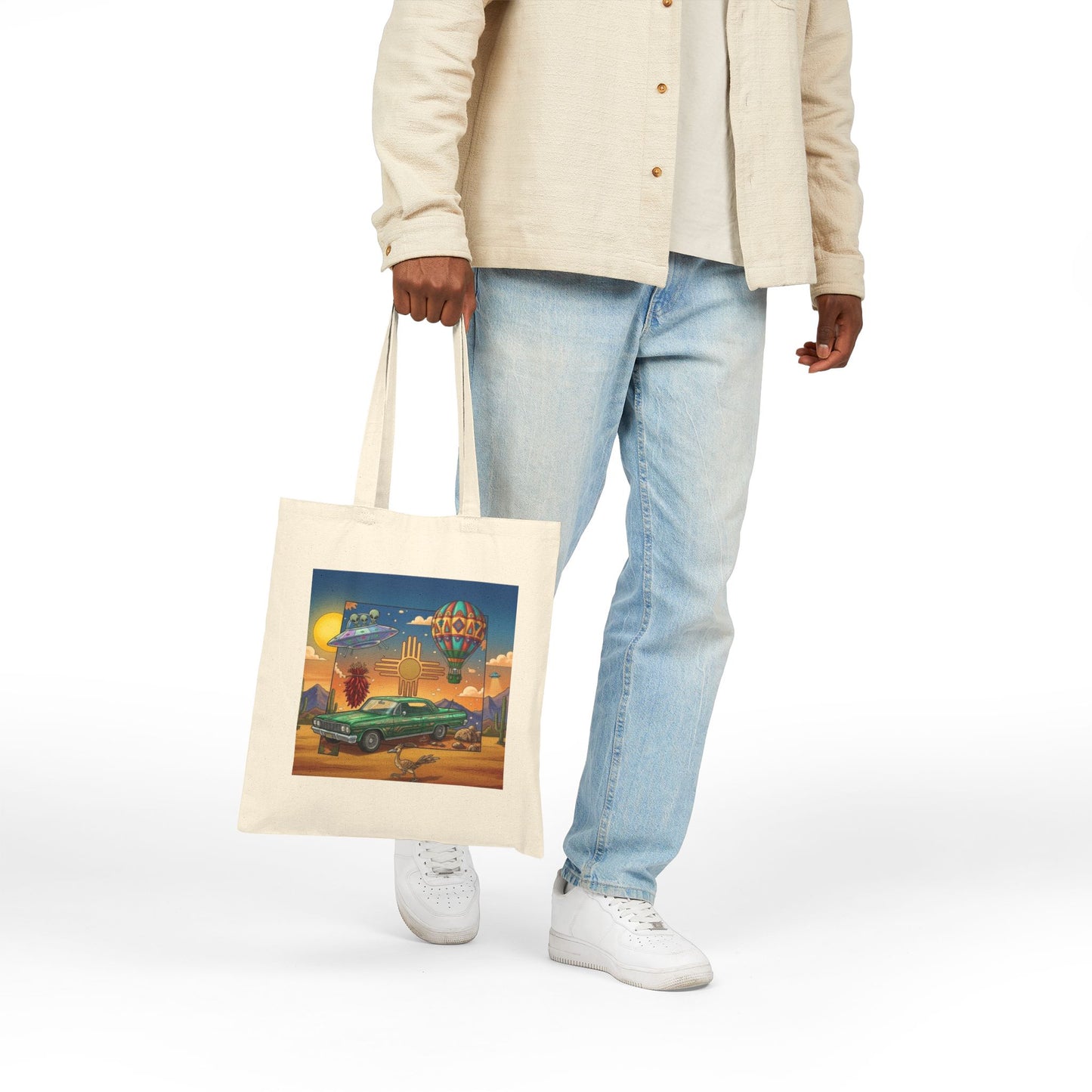 New Mexico State Lowrider - Cotton Canvas Tote