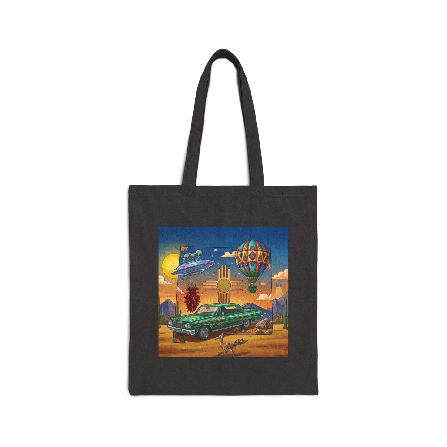New Mexico State Lowrider - Cotton Canvas Tote