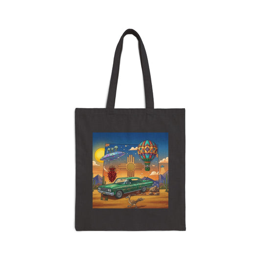 New Mexico State Lowrider - Cotton Canvas Tote