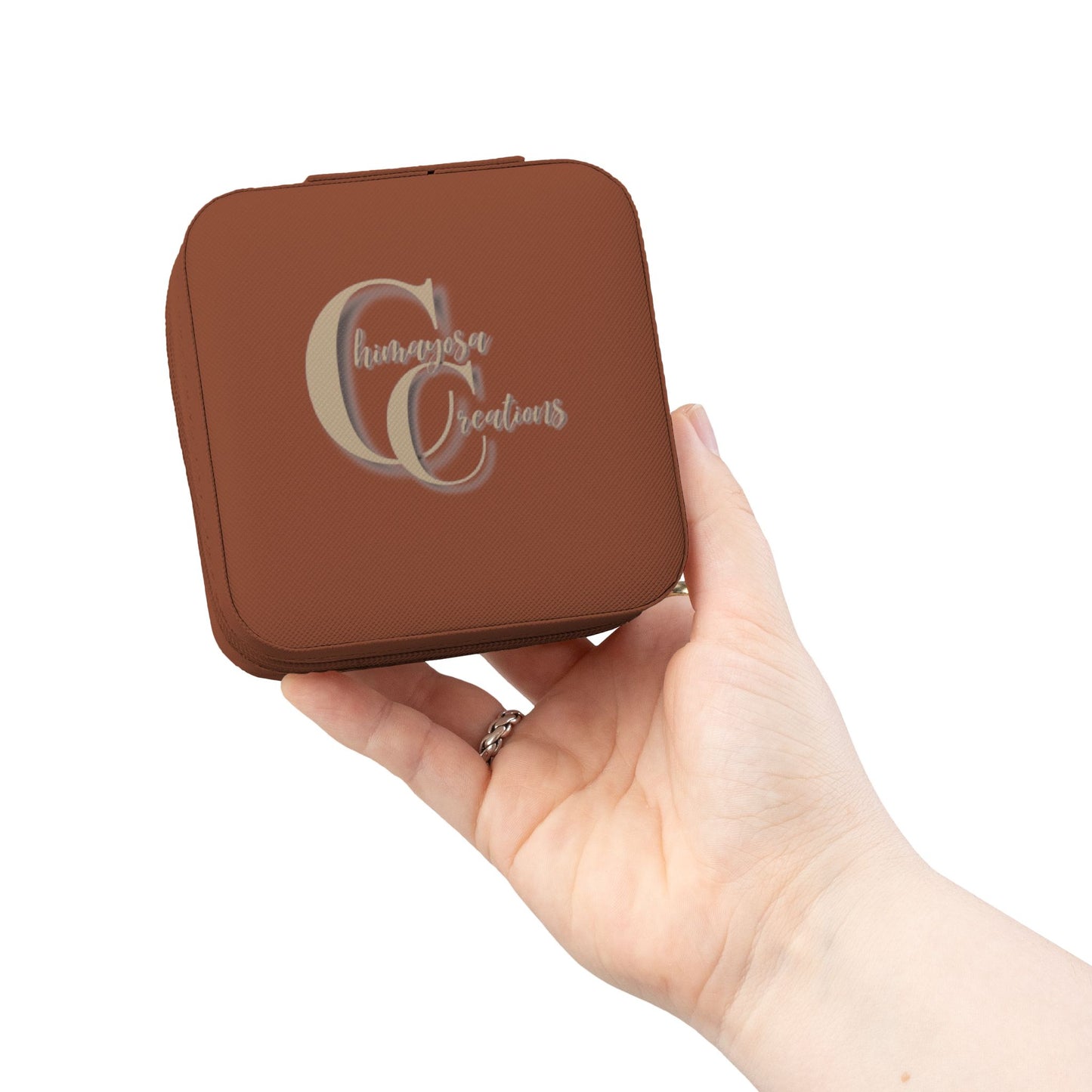 Portable Jewelry Travel Case — Compact Organizer for Rings, Earrings & Necklaces