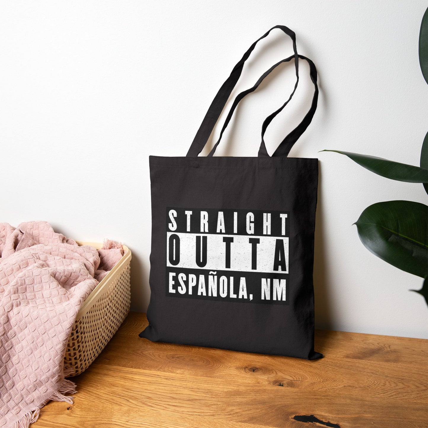 Straight Outta Española, NM - Cotton Canvas Tote Bag